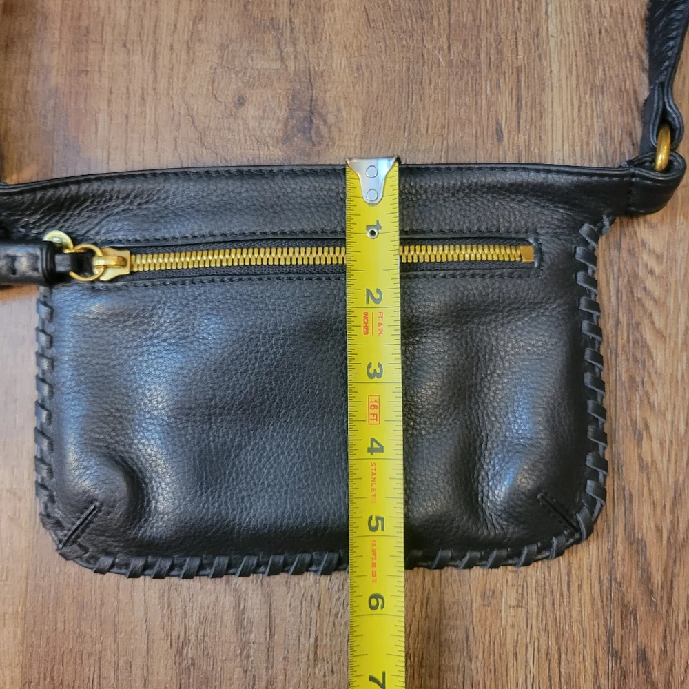 HOBO Black Leather Crossbody Bag